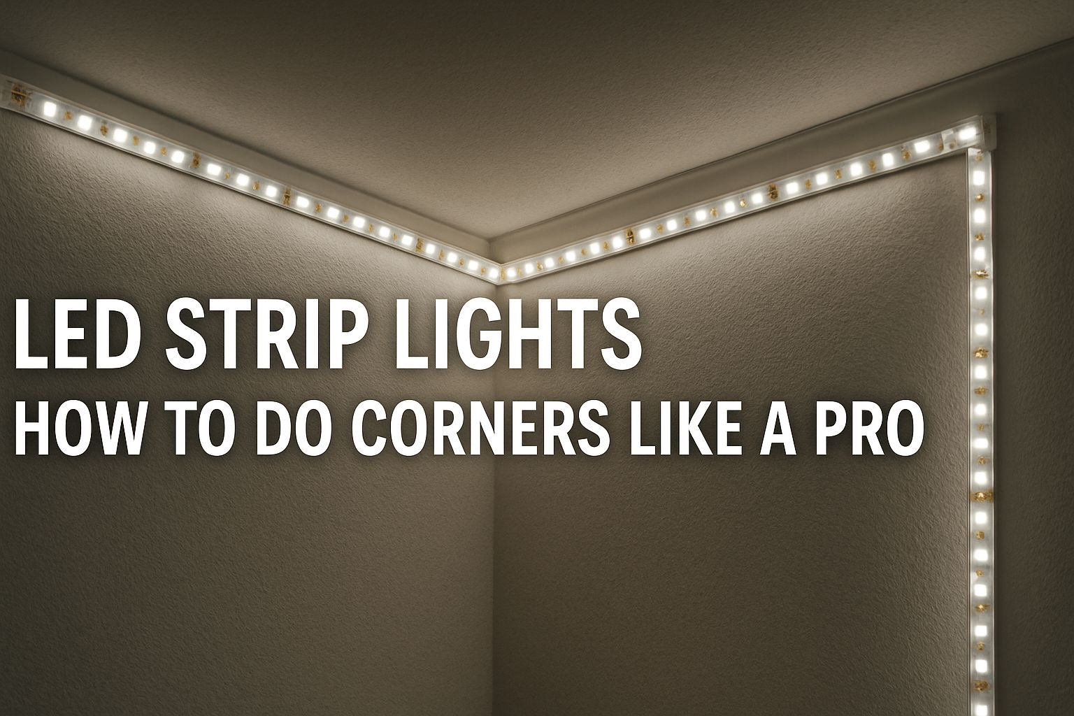 How To Install LED Strip Around Corners How To Install LED Strip Around Corners